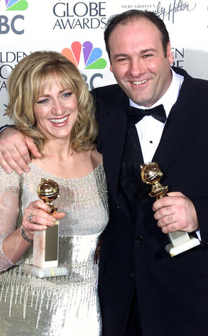 James Gandolfini, Edie Falco, Golden Globes James Gandolfini, Edie Falco, Golden Globes